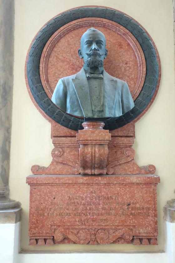 Memoriale ad Angelo Scribanti, Villa Giustiniani-Cambiaso, Genova